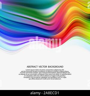 Colored vertical stream acrylic paint Abstract vector background. eps 10 Stock Vector