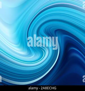 Blue wavy paint streams. Vector abstract background. Acrylic paint. eps 10 Stock Vector