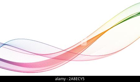 Color wave background. Abstract wavy design element. Transparent vector wave flow. eps 10 Stock Vector