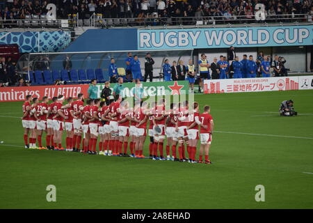 Rugby World Cup - Japan 2019, Bronze Final between New Zealand and Wales in Tokyo Stadium Stock Photo