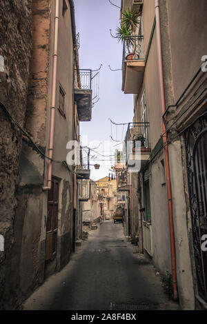 Characteristic Alleyway of Licata #2 Stock Photo