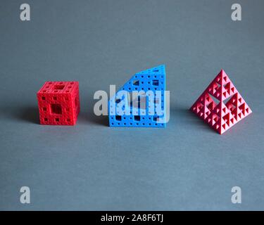 Various 3D printed models Stock Photo