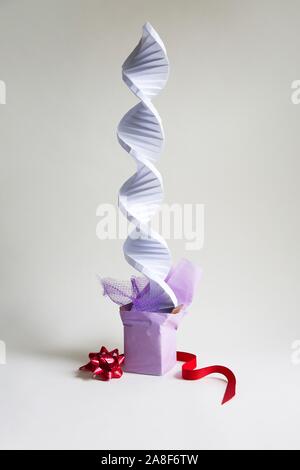 Surprising DNA results, conceptual image Stock Photo