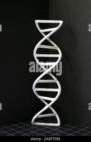 3D printed DNA molecule Stock Photo