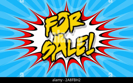 Crash pop art poster, comic book writing or sign Stock Photo