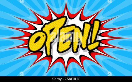 For Sale pop art poster, comic book writing or sign Stock Photo