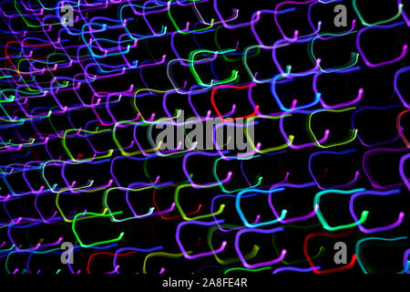 Abstract Light Pattern Background - Asheville, North Carolina, USA Stock Photo