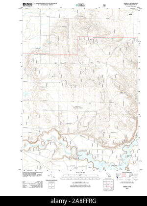 USGS TOPO Map Michigan MI Marilla 20120724 TM Stock Photo