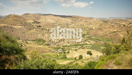 Sicilian hill landscape in Butera #7 Stock Photo