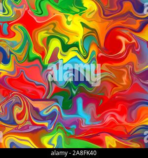 Art rainbow color splash brush strokes paint abstract background Stock Vector