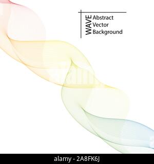 color wave. Abstract vector background. place for text. presentation template Stock Vector