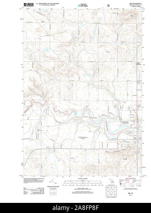 USGS TOPO Map Michigan MI Mio 20120725 TM Stock Photo