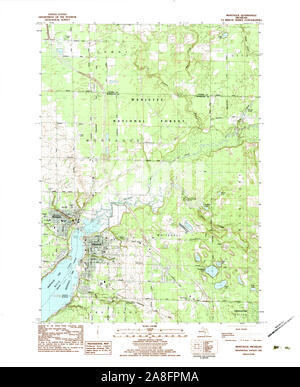 Usgs Topo Map Michigan Mi Montague 277694 1983 25000 2a8fpma 
