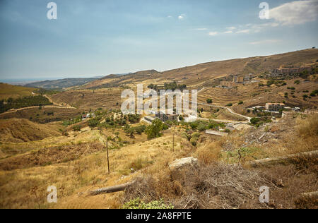 Sicilian hill landscape in Butera #2 Stock Photo