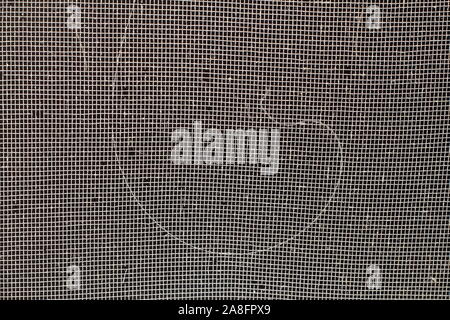 Full Frame Background of Metal Square Wire Mesh Stock Photo