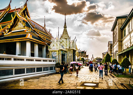 Bangkok, Thailand - Oct 29, 2019: Grand Palace built in 1782 and for 150 years the home of the Thai King. Stock Photo