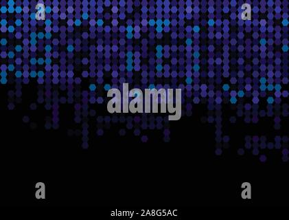 blue modern geometrical hexagon abstract background. geometric pattern in halftone style with gradient. abstract technology background. Stock Vector