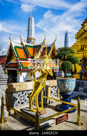 Bangkok, Thailand - Oct 29, 2019: Grand Palace built in 1782 and for 150 years the home of the Thai King. Stock Photo