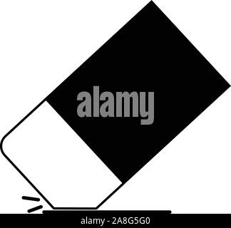 eraser icon on white background. eraser icon for your web site design, logo, app, UI. flat style. Stock Vector