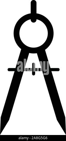 divider icon on white background. flat style. divider icon for your web site, logo, app, UI. compassed symbol. compass icon simple education sign. Stock Vector