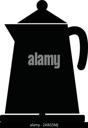 kettle icon on white background. flat style. electric kettle sign. simple illustration of electric kettle icon for web. hot electric kettle symbol. Stock Vector