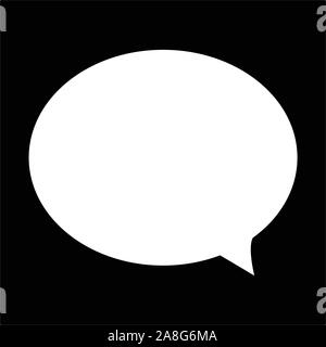 speech bubble icon on white background. flat style. speech bubble sign. cartoon comic bubble icon for your web site design, logo, app, UI. Stock Vector