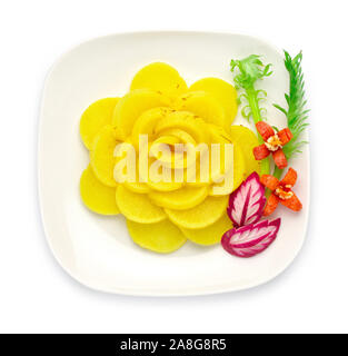 White Radish of Pickled with Katsuo Dried fish Japanese style a famous ingredient in Japanese , is used to make curry, stir-fry, soup and as a side di Stock Photo