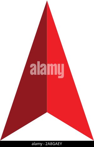 Maps And Navigation icon on white background. flat style. Navigation icon for your web site design, logo, app, UI. map point symbol. arrow gps sign. Stock Vector