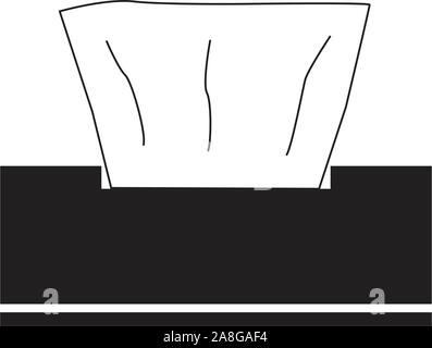 napkins icon on white background. flat style. napkins icon for your web site design, logo, app, UI. paper napkin symbol. paper napkin sign. Stock Vector