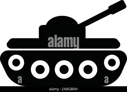 filled tank super icon on white background. flat style. tank icon for your web site design, logo, app, UI. war symbol. army sign. Stock Vector