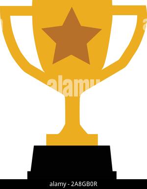Trophy icon on gray background. flat style. Trophy icon  for your web site design, logo, app, UI. Trophy cup symbol. champions trophy sign.  champions Stock Vector