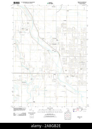USGS TOPO Map Michigan MI Shields 20111017 TM Stock Photo