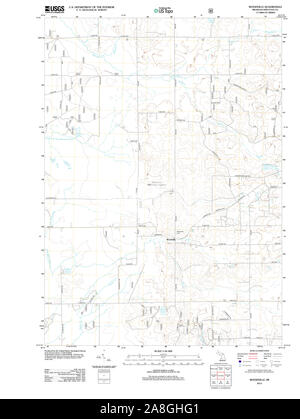 USGS TOPO Map Michigan MI Woodville 20120724 TM Stock Photo