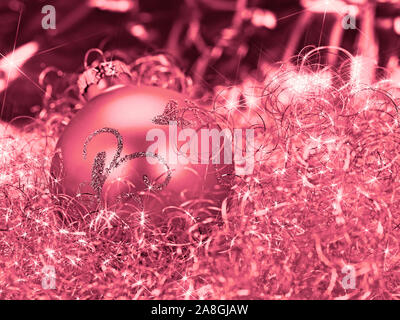 Christmas tree ball and angel hair, christmas decoration Stock Photo - Alamy