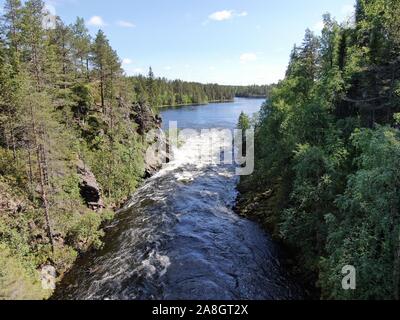 Trekking Routes in Kuusamo, Finland Stock Photo