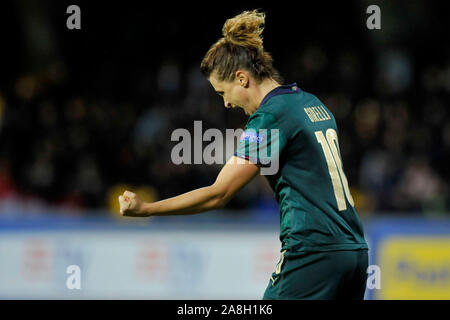 Italia - Georgia 6-0, stadio Ciro Vigorito, Benevento 28/11/2019, qualificazione Euro 2021, Cristiana Girelli Ph. Vincenzo izzo Stock Photo