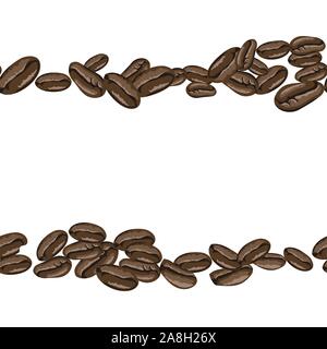 Coffee beans seamless pattern in arabic style. Hand drawn coffee beans vector. Vector hand drawn illustration. Seamless pattern Stock Vector