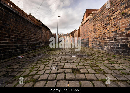 A street in one of Stoke on Trents poorer areas Terrace housing