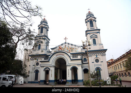 Catholic Cathedral of the Most Holy Rosary, commonly known as the Portuguese Church in Kolkata Stock Photo