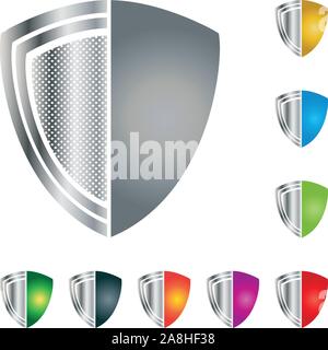 Coat of arms, security, IT services, logo Stock Vector