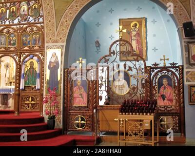 Interior of Ukrainian Catholic Church Stock Photo