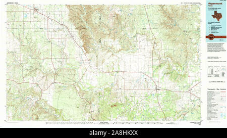 Usgs Topo Map Texas Tx Aspermont 121858 1985 100000 Restoration 2a8hkxx 