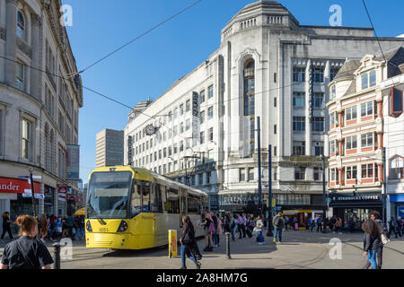 Debenhams department store, Market Street, Manchester, Greater Manchester, England, United Kingdom Stock Photo