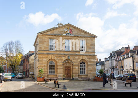 Woodstock Town Hall, Market Place, Woodstock, Oxfordshire, England, United Kingdom Stock Photo