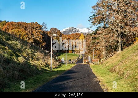 Ben Vrackie and Loch Faskally Pitlochry Scotland February 2016 Stock ...