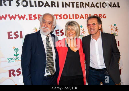 BARCELONA CATALUÑA 08/11/2019/Maldonado reúne a 500 cracks en su ‘Sopar Solidari’La Fundació ’Esport Solidari Internacional’, beneficiaria de una vela Stock Photo