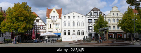 Old market, Kamen, North Rhine-Westphalia, Germany, Europe Stock Photo