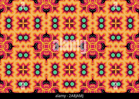 Portuguese azulejo tiles. Encaustic seamless patterns, prints Stock Vector