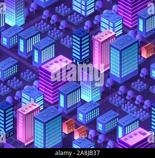 Conceptual urban seamless Stock Vector