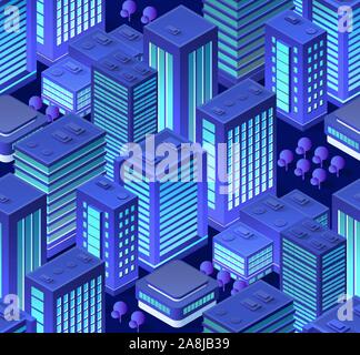 Conceptual urban seamless Stock Vector